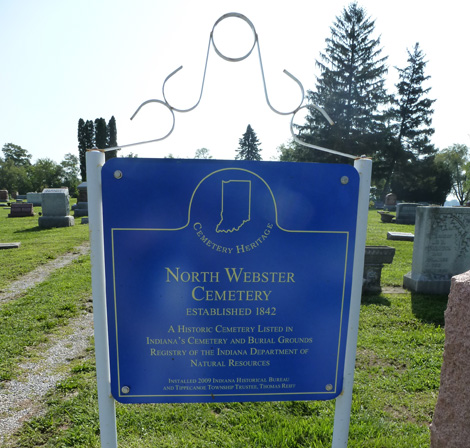 NW Cemetery Sign